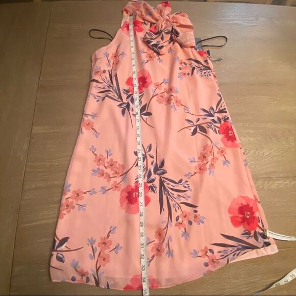 NWT VINCE CAMUTO Peach Floral Sleeveless A-line Dress. SZ 16 - Picture 15 of 15